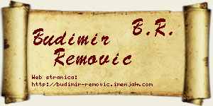 Budimir Remović vizit kartica